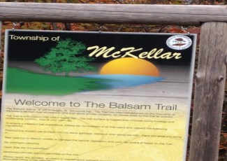balsam trail sign