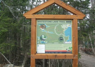 whitestone lake trail sign