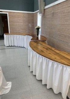 image of wedding inside community hall