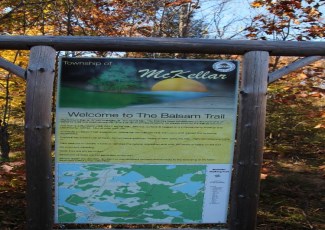 balsam trail sign
