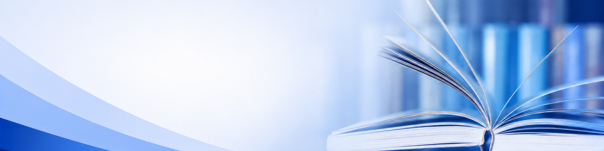 Abstract waves and open book backdrop