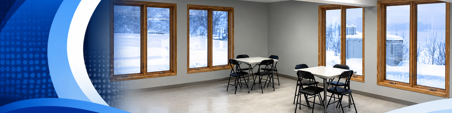 Modern community meeting room design